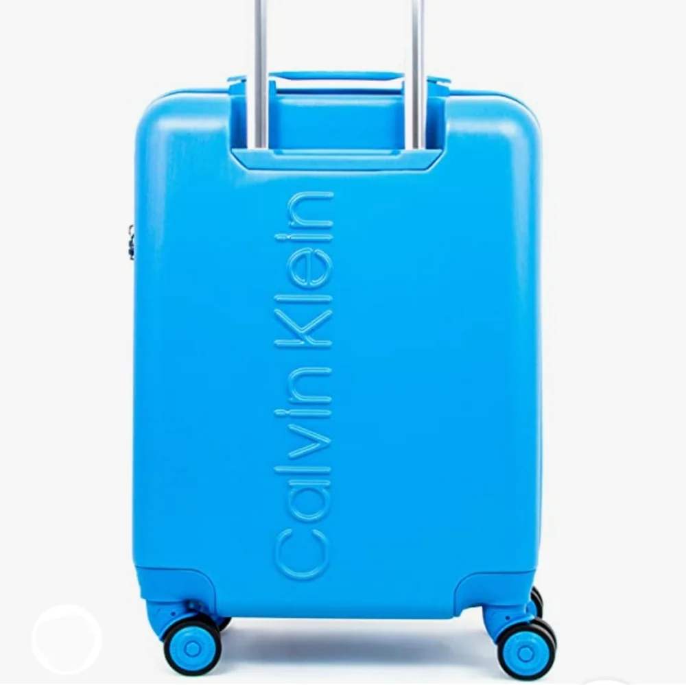 Calvin Klein Avenue Lanes Hardside Spinner Luggage with TSA Lock, Sky Bl…